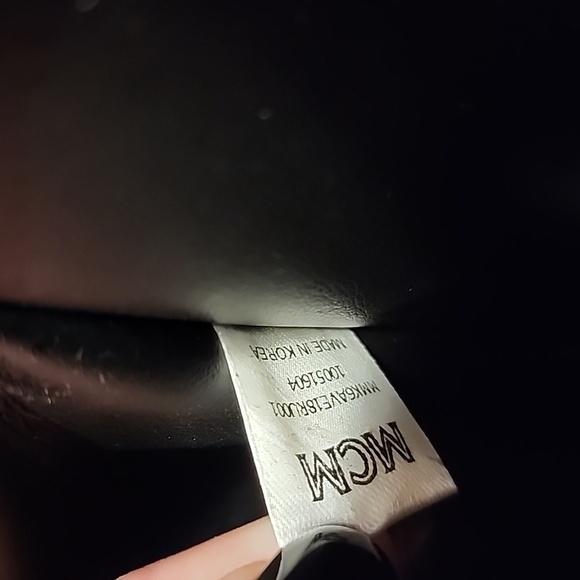 MCM Red Visetos Stark Studded Medium Backpack - Picture 12 of 17